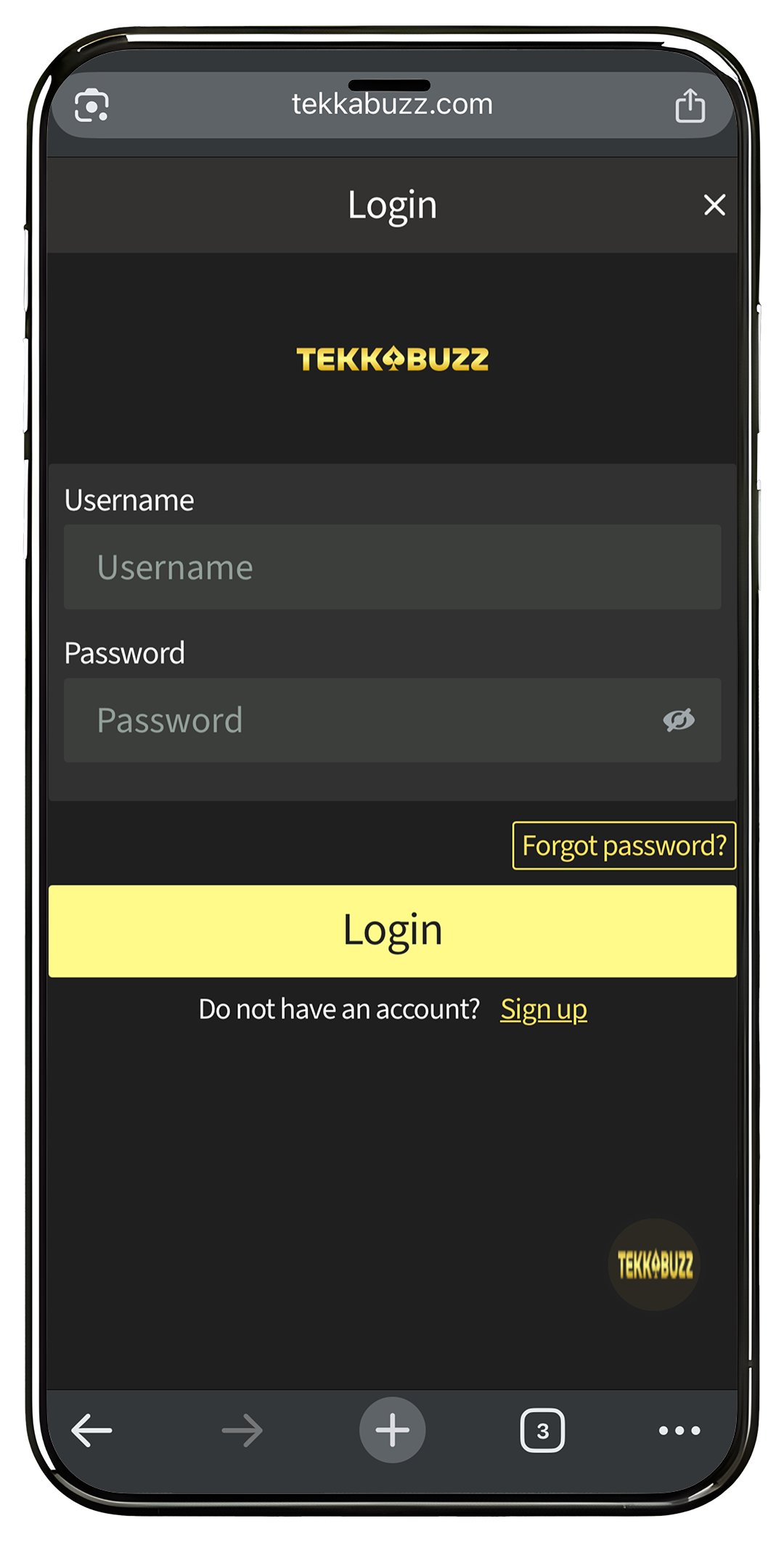 Log In to the Tekkabuzz App