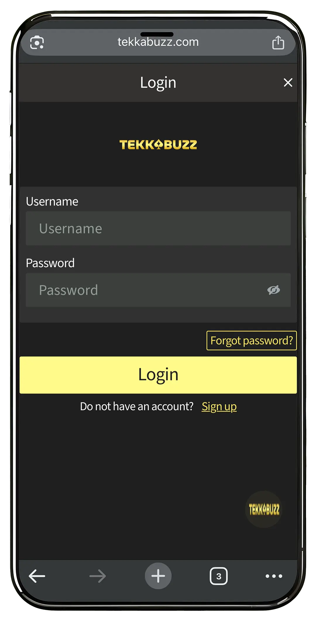 Log In to the Tekkabuzz App